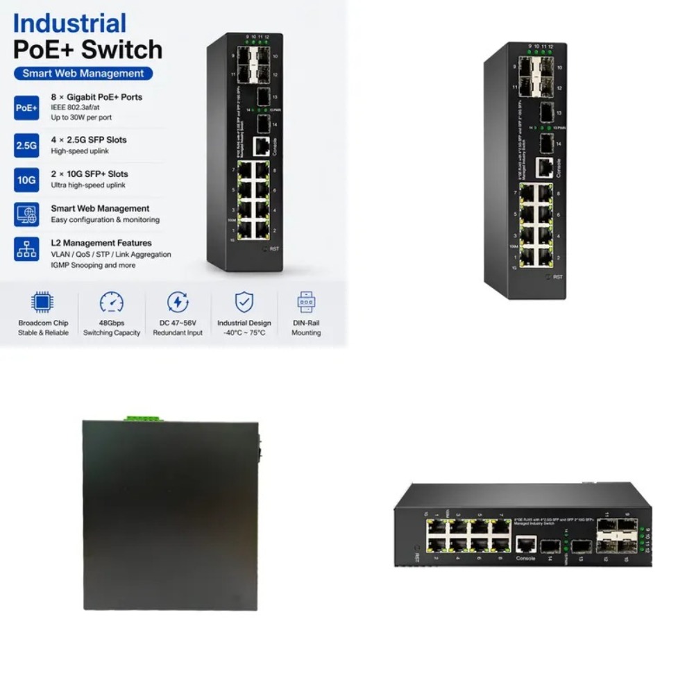 Industrial-grade 10G managed P - огляд і ціна Sfp+ 10G Managed Switch 8 Port
