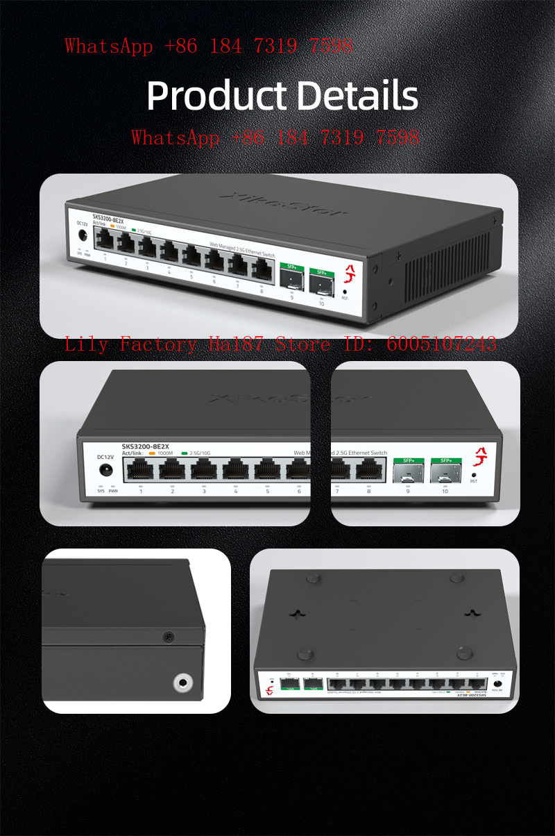 XikeStor 8*2.5G RJ45 2*10G SFP - огляд і ціна Sfp+ 10G Managed Switch 8 Port